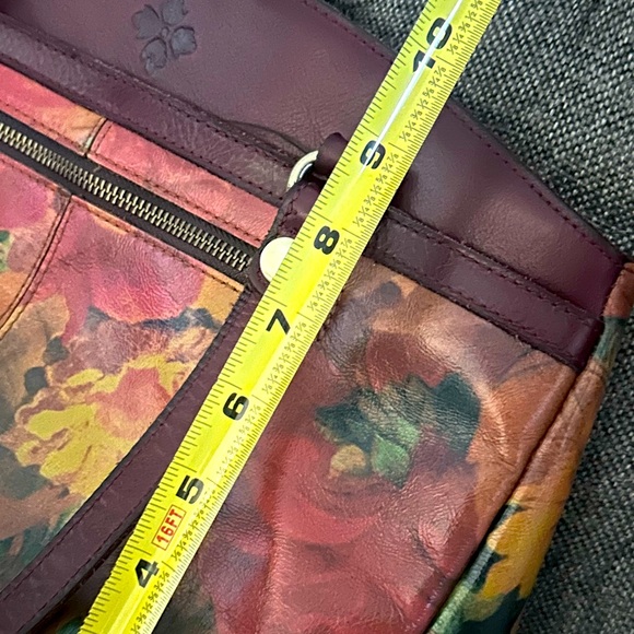Patricia Nash Multi Color Floral Print Leather Poppy Tote Handbag - Picture 10 of 11
